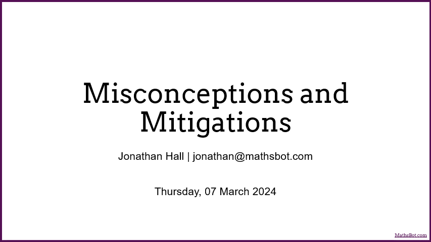 Misconceptions and Mitigations thumbnail